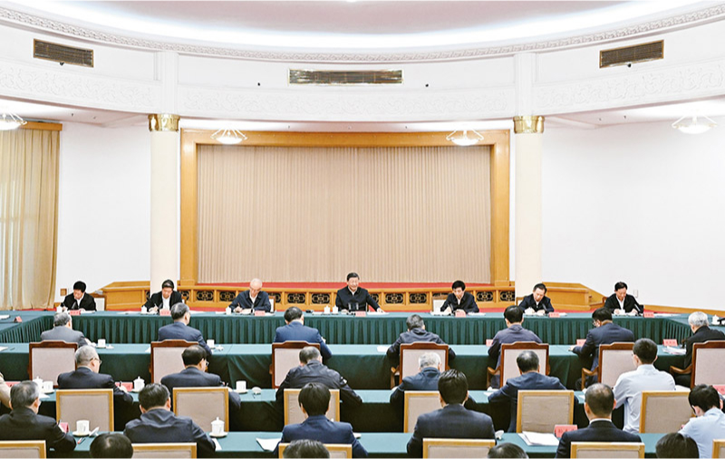 　2024年5月23日下午，中共中央總書記、國家主席、中央軍委主席習(xí)近平在山東省濟南市主持召開企業(yè)和專家座談會并發(fā)表重要講話。 新華社記者 謝環(huán)馳/攝